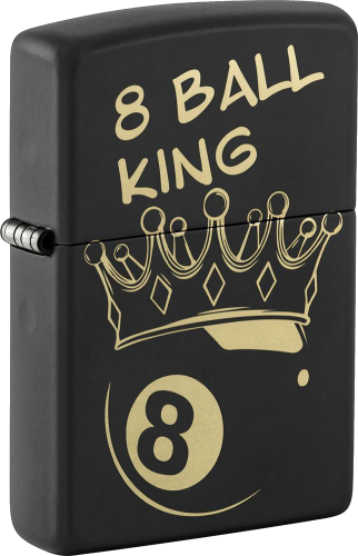 Zippo 8 Ball King Black Matte.png