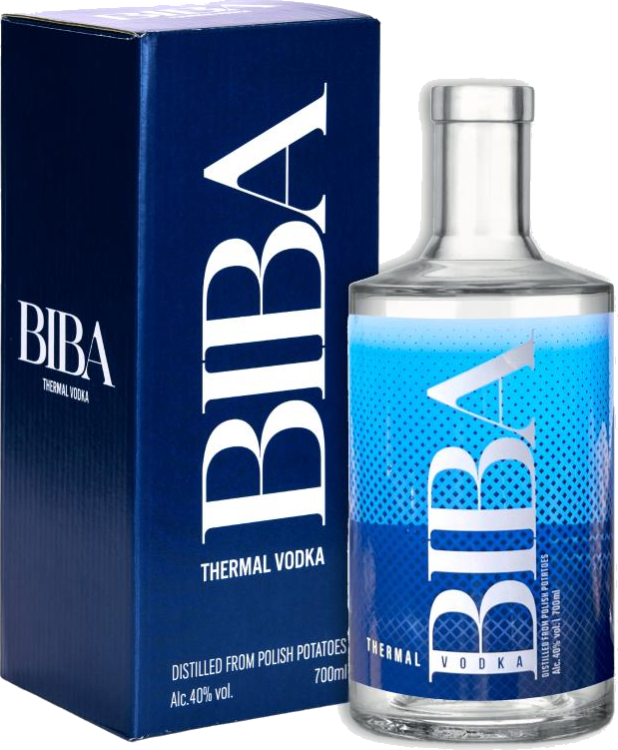 Butelka wódki Biba Potato 700ml na białym tle.png