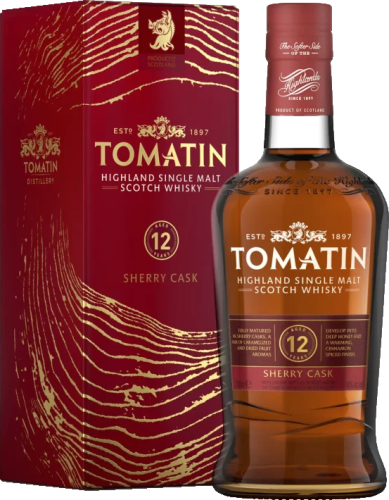 Tomatin 12YO SHERRY CASK Single Malt Scotch Whisky.png