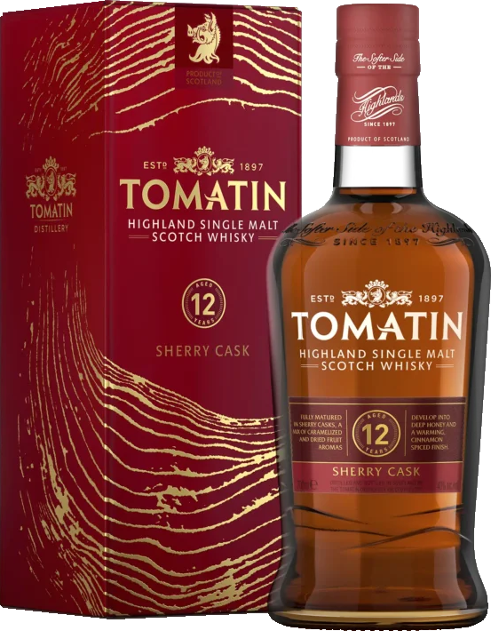 Tomatin 12YO SHERRY CASK Single Malt Scotch Whisky.png