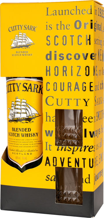 CUTTY SARK ORIGINAL 0,7L 40% KARTON + 2 SZKLANKI.png