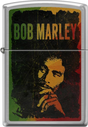 Zapalniczka Zippo Bob Marley Brushed Chrome.png